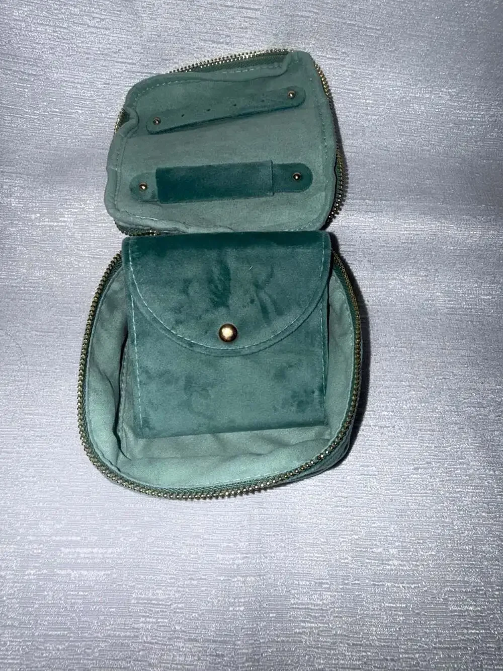 Gorjana Emerald Velvet Travel Jewelry Case